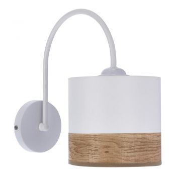 Aplică de perete albă ø 15 cm Bianco – Candellux Lighting ieftina