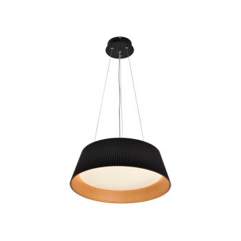 Lustră neagră LED cu abajur din metal ø 45 cm Umbria – Candellux Lighting ieftina