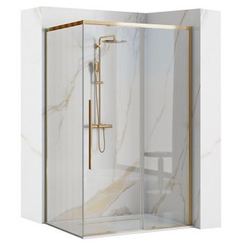 Cabină de duș Rea Solar 90x120 cm auriu