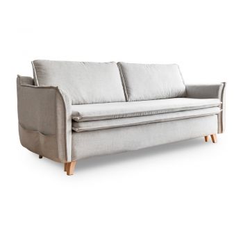 Canapea crem extensibilă 225 cm Charming Charlie – Miuform