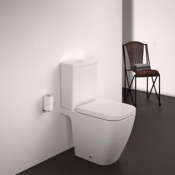 Rezervor pe vas WC Ideal Standard I.life S cu alimentare inferioara alb lucios