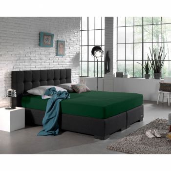 Cearsaf de pat dublu cu elastic Enkel, 140 x 200, verde la reducere