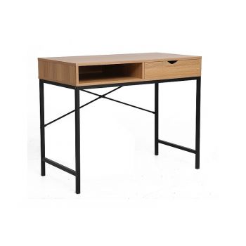 Masa de birou B-027 - stejar/negru