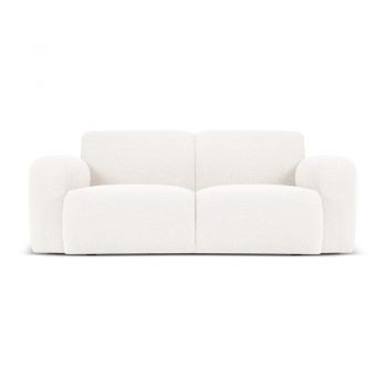 Canapea albă cu tapițerie din stofă bouclé 170 cm Molino – Micadoni Home la reducere