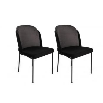 Set scaune (2 bucăți) Dore Chair Set (2 Pieces), Muştar, 54x86x55 cm