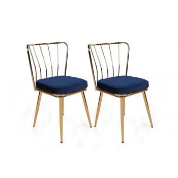 Set scaune (2 bucati) Bucatarie Sufragerie Yildiz Chair, 43 x 82 x 42 cm