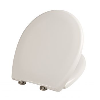Capac WC din polipropilena, Eurociere Creta 1108E, alb, inchidere lenta, 370 x 445 mm ieftin