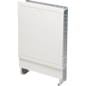 Carcasa colector TECE Floor SLQ VS-UP 1025x705-775x110-150mm, otel galvanizat, incastrat, alb