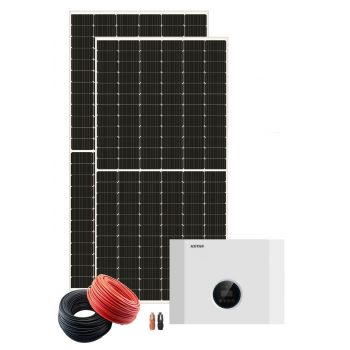 Pachet sistem fotovoltaic monofazat on-grid, 3.9 kW, 7x Panouri monocristaline Yingli 550 Wp, Invertor Kstar Blue-S-3680, Cablu si Conectori