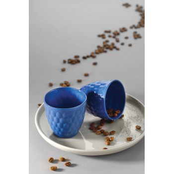 Ceasca de cafea, Kütahya Porselen, 710KTP0598, Portelan, Albastru inchis ieftin