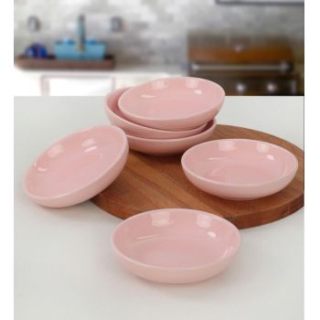 Set boluri pentru sos, Keramika, 275KRM1462, Ceramica, Roz ieftin