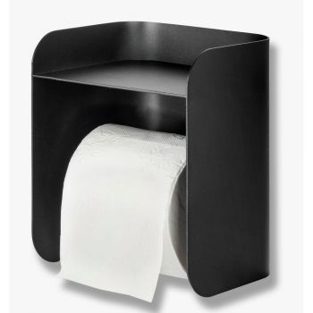 Suport de perete pentru hârtie igienică negru Carry – Mette Ditmer Denmark