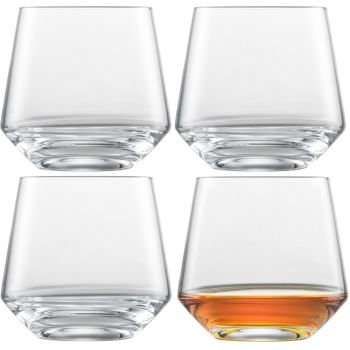 Set 4 pahare whisky Zwiesel Glas Pure Old Fashioned cristal Tritan 389ml