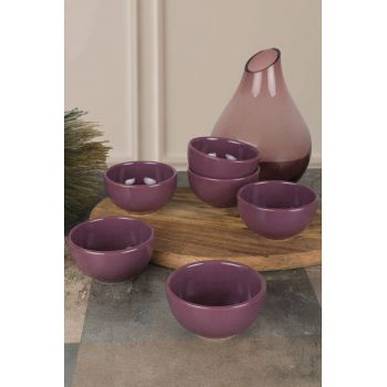 Set boluri pentru sos, Keramika, 275KRM1138, Ceramica, Mov