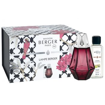 Set Maison Berger lampa catalitica Prisme Grenat cu parfum Terre Sauvage ieftina