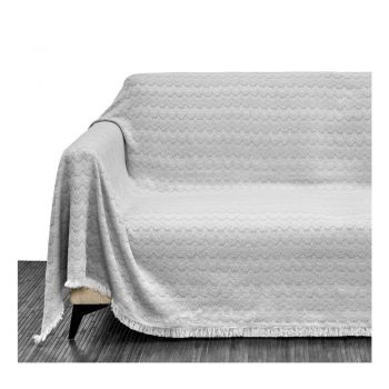 Cuvertură gri pentru pat dublu 230x290 cm Up & Down – Casa Selección