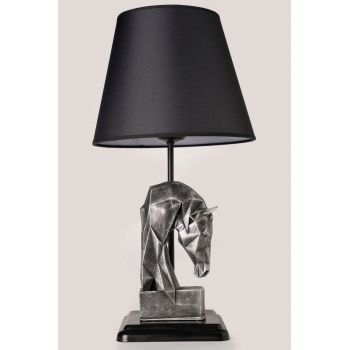 Lampa de masa, Hmy Design, 687HMY1514, Metal, Argintiu / Negru ieftina