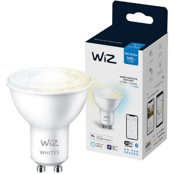 Bec LED inteligent WiZ Wi-Fi GU10 4.9W (50W) 2700K-6500K 345 lumeni ieftin
