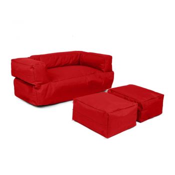 Canapea pentru copii roșie 100 cm Nier – Floriane Garden