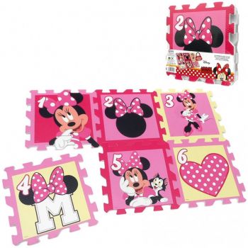Covor puzzle Minnie Mouse 6 piese SunCity ieftin