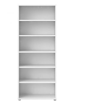 Bibliotecă modulară albă 89x222 cm Prima – Tvilum