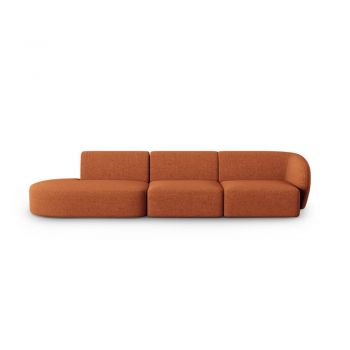Canapea portocalie 302 cm Shane – Micadoni Home