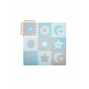 Covoras de joaca puzzle Momi Nebe 93 x 93 cm Blue ieftin