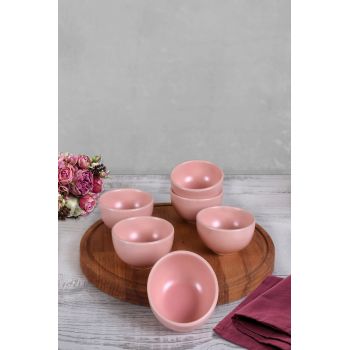 Set boluri pentru sos, Keramika, 275KRM1133, Ceramica, Roz ieftina