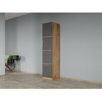 Dulap dormitor Gri+Stejar Adapto C01 ieftin