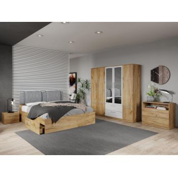 Set dormitor complet Stejar Adapto C11 ieftin