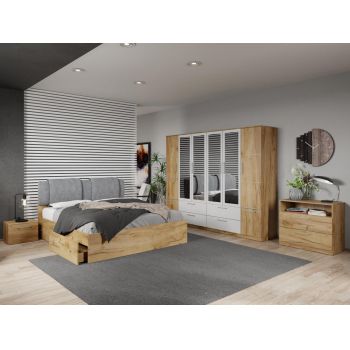 Set dormitor complet Stejar Adapto C19 ieftin