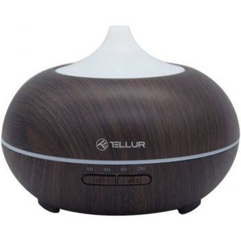 Difuzor Aromaterapie Tellur TLL331261, Wi-Fi, 300 ml, LED, Maro inchis