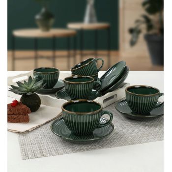 Set pentru ceai, Keramika, 275KRM1531, Ceramica, Verde ieftin
