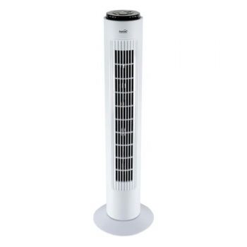 Ventilator Profesional Tip Turn Klausstech, 50 W, Telecomanda Inclusa, 3 Moduri De Functionare, Temporizator Oprire, 3 Trepte, Alb