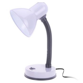 Lampa de birou, metal/plastic, 40 W, alb ieftina