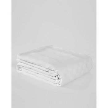 Cuvertură albă din bumbac pentru pat dublu 200x230 cm Plain – Mijolnir ieftina