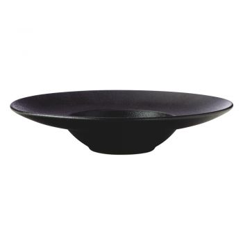Farfurie neagră adâncă din ceramică ø 28 cm Caviar – Maxwell & Williams ieftina