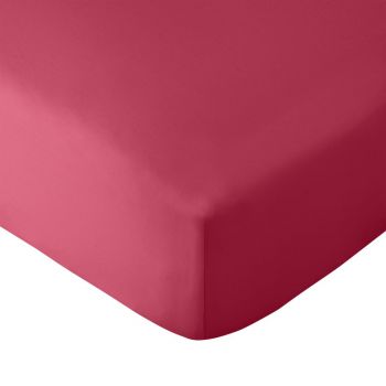 Cearceaf roz închis cu elastic 90x190 cm So Soft Easy Iron – Catherine Lansfield