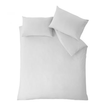 Lenjerie de pat albă pentru pat dublu 200x200 cm So Soft Easy Iron – Catherine Lansfield ieftina