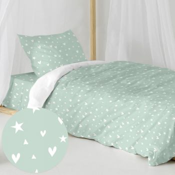 Lenjerie de pat pentru copii din bumbac pentru pat de o persoană 140x200 cm Fairy dust – Happy Friday