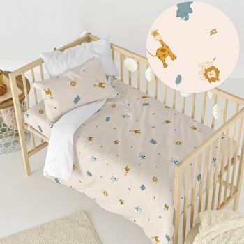 Lenjerie de pat pentru copii din bumbac pentru pătuț 100x120 cm Animals – Happy Friday