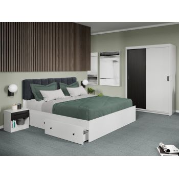 Set dormitor 4 piese Odin Alb/Ferrara C30 ieftin