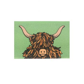 Artsy Doormats pres Highland Cow Door ieftin