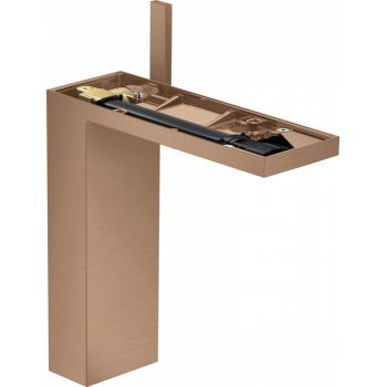 Baterie lavoar baie red gold periat, ventil click-clack, Hansgrohe Axor MyEdition 230 la reducere