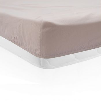 Cearceaf de pat cu elastic Heinner Home, 140x200 cm, bumbac, crem ieftin