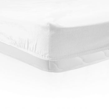 Cearceaf de pat cu elastic Heinner Home, 160x200 cm, bumbac, alb la reducere