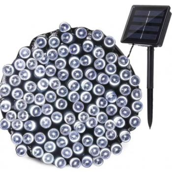 Instalatie Solara 1500 4 ALB RECE cu 300 LED lungime 30 Metri telecomanda la reducere