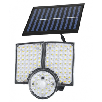 Lampa solara cu 3 casete reglabile senzor de miscare si 112 LED