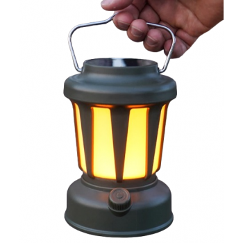 Lampa Solara de Camping LY18 Verde cu Maner ieftin