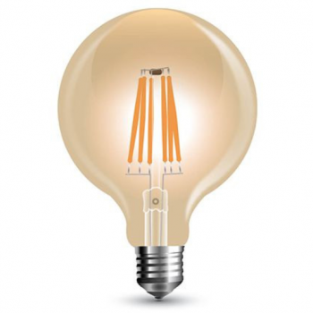 Bec LED cu filament SKU-7155 Reglabil G125 E27 8W 2200K lumina alba calda ieftin